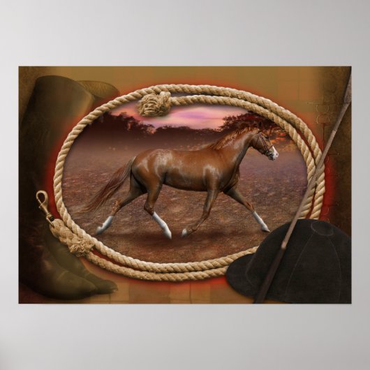 Tennessee Walker Horse "The Trotter" Poster (Vorne)