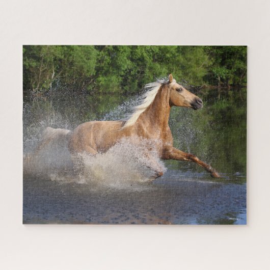 Tennessee Walker läuft durch Wasser Puzzle (Horizontal)