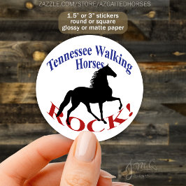 Tennessee Walking Horses Rock! - Gekommenes Pferd Runder Aufkleber