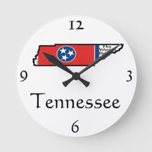 Tennessee Wall Clock Runde Wanduhr