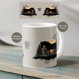 Tennessee Wanderpferd Sonnenuntergang Silhouette M Kaffeetasse