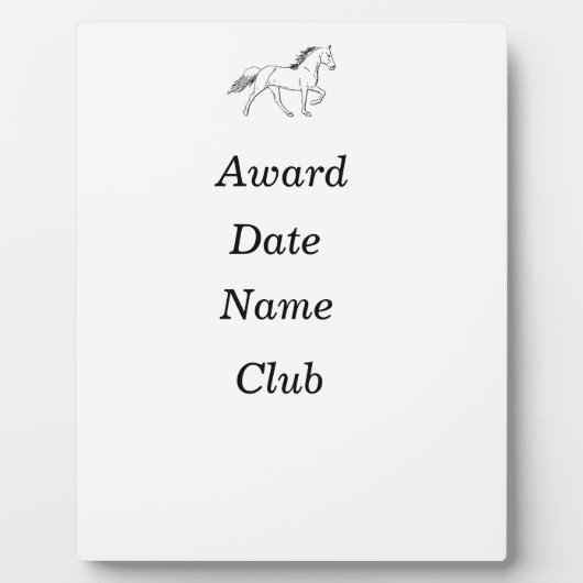 Tennessee Wanderross Fotoplatte (Vorderseite)