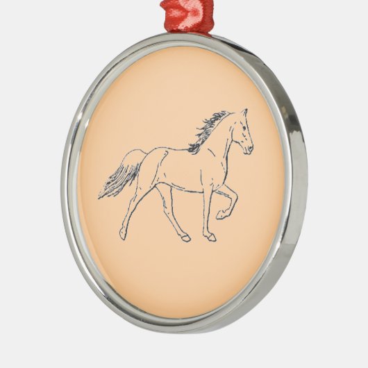 Tennessee Wanderross Ornament Aus Metall (Links)