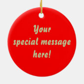 Tennessee Wanderross Silhouette Frohe Weihnachten Keramik Ornament (Hinten)