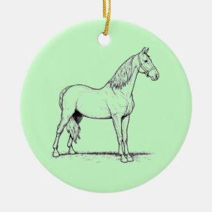Tennessee Wanderross - Stehend Keramikornament