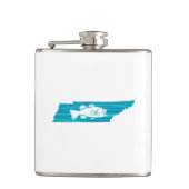 Tennessee Wave Fishing Flachmann (Vorderseite)