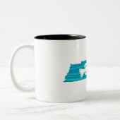 Tennessee Wave Fishing Zweifarbige Tasse (Links)
