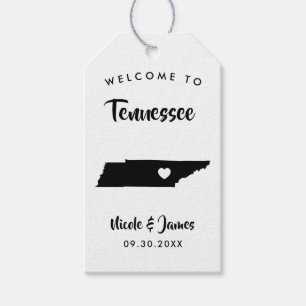 Tennessee Wedding Welcome Bag Tags, Karte Geschenkanhänger