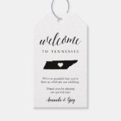 Tennessee Wedding Willkommen Geschenkanhänger (Vorderseite)