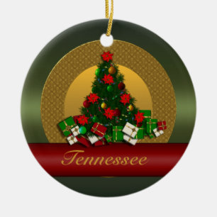 Tennessee-Weihnachtsbaum-Verzierung Keramik Ornament
