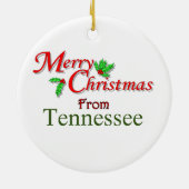 Tennessee-Weihnachtsbaum-Verzierung Keramik Ornament (Hinten)