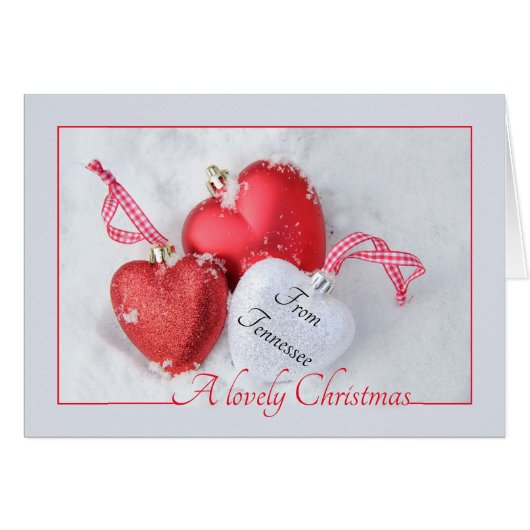 Tennessee Weihnachtskarte, Staat spezifisch (Vorderseite (Horizontal))