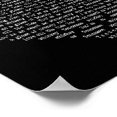 Tennessee Whiskey Black Heart Song Lyrik Print Poster (Ecke)