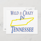 Tennessee - Wild und verrückt Postkarte (Vorne/Hinten)