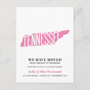 TENNESSEE Wir haben neue Adresse Neue Zuhause vers Postkarte