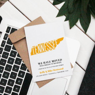 TENNESSEE Wir haben neue Adresse Neue Zuhause vers Postkarte