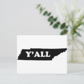 Tennessee Yall Postkarte (Stehend Vorderseite)