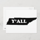 Tennessee Yall Postkarte (Vorne/Hinten)