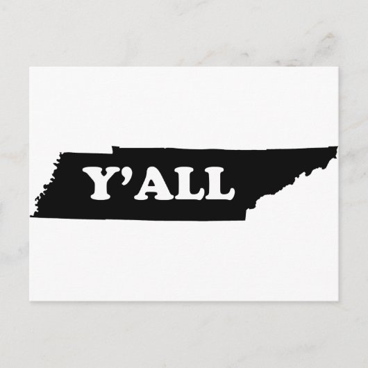 Tennessee Yall Postkarte (Vorderseite)