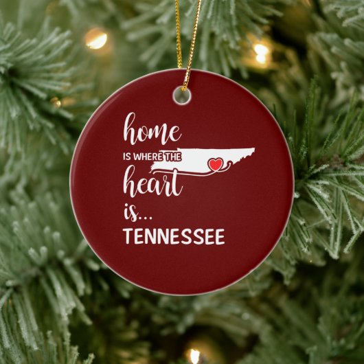 Tennessee Zuhause ist das Herz Keramik Ornament (Baum)