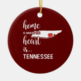 Tennessee Zuhause ist das Herz Keramik Ornament