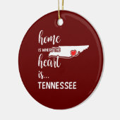 Tennessee Zuhause ist das Herz Keramik Ornament (Links)