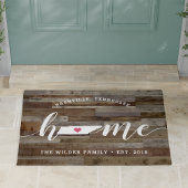 Tennessee Zuhause Staat Personalisierte Holzsicht Fußmatte