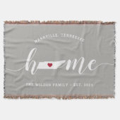 Tennessee Zuhause Staaten Personalisiert Decke (Vorderseite)