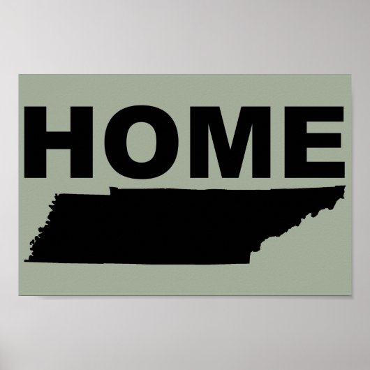Tennessee Zuhause weg vom Staat Plakatunterschreib Poster (Vorne)