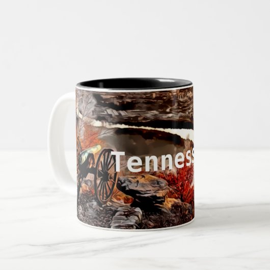 Tennessee Zweifarbige Tasse (Vorderseite Links)