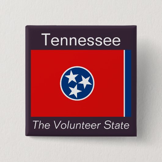 Tennesseean Flaggen-Knopf Button (Vorderseite)