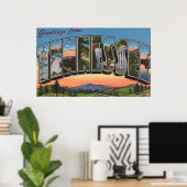 TennesseeGroße BuchstabenszenenTennessee Poster (Heimbüro)