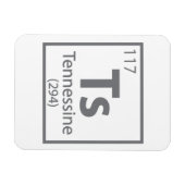 Tennessin - Tennessee Science Periodic Table Magnet (Horizontal)