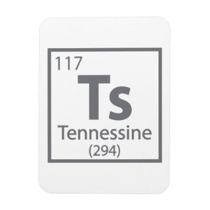 Tennessin - Tennessee Science Periodic Table Magnet
