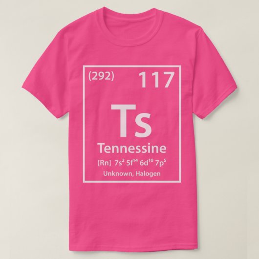 Tennessine-Element  T-Shirt (Design vorne)