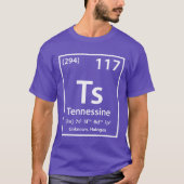 Tennessine-Element (weiß) T-Shirt (Vorderseite)