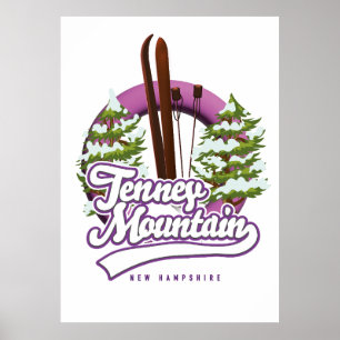 Tenney Mountain New Hampshire Ski-Logo Poster