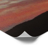 Tenney Mountain Windfarm Sunset Poster (Ecke)