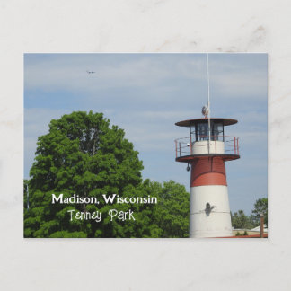 Tenney Park in Madison Wisconsin Lighthouse Postkarte