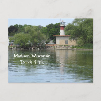 Tenney Park, Madison Wisconsin Lighthouse Postkarte