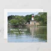 Tenney Park, Madison Wisconsin Lighthouse Postkarte (Vorne/Hinten)
