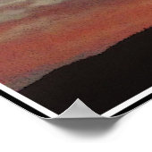 Tenney Windfarm Sunset Quote Poster (Ecke)