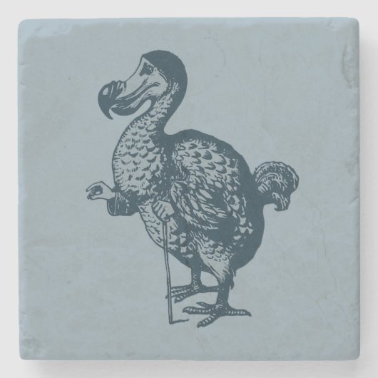 Tenniels Dodo Marble Stone Untersetzer (Vorderseite)
