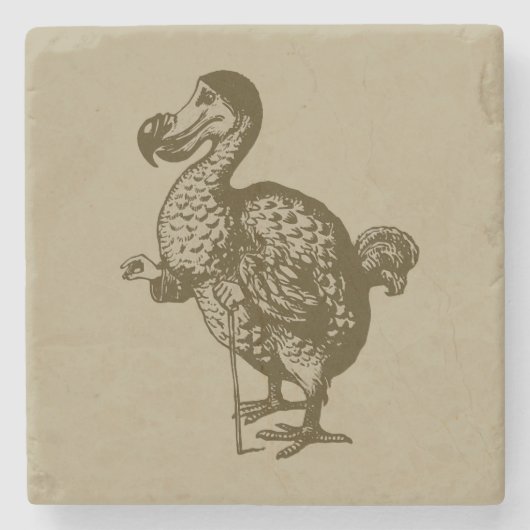 Tenniels Dodo Marble Stone Untersetzer (Vorderseite)