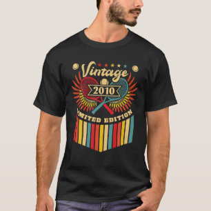 Tennis 12. Geburtstag Jungen Mädchen Vintag 2010 T T-Shirt