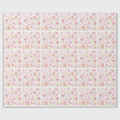 Tennis 1. Geburtstag für Mädchen in Rosa Geschenkpapier (Flach)