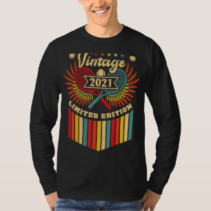 Tennis 1. Geburtstag Jungen Mädchen Vintag 2021 Te T-Shirt