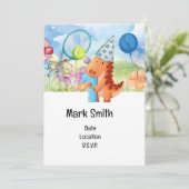 Tennis 1. Geburtstag Party Einladung (Stehend Vorderseite)