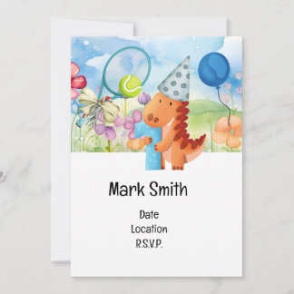 Tennis 1. Geburtstag Party Einladung