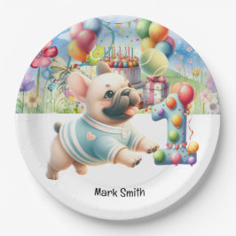 Tennis 1. Geburtstag Party für Hunde Lover Pappteller